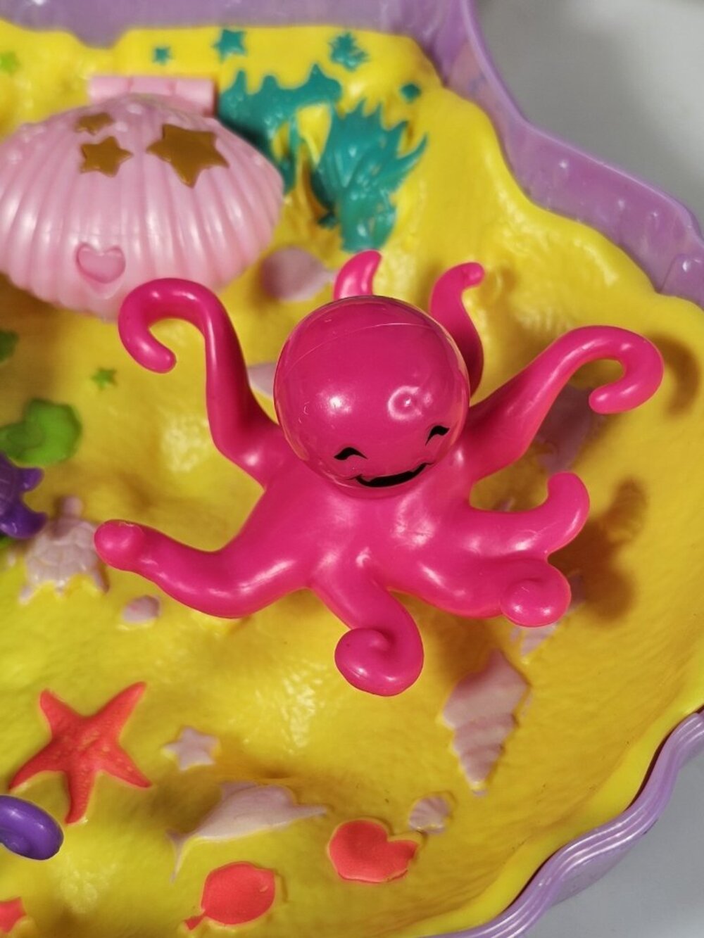 2019 Polly Pocket Underwater Ocean Shell Clam Shell No Figures Included - Picture 9 of 10